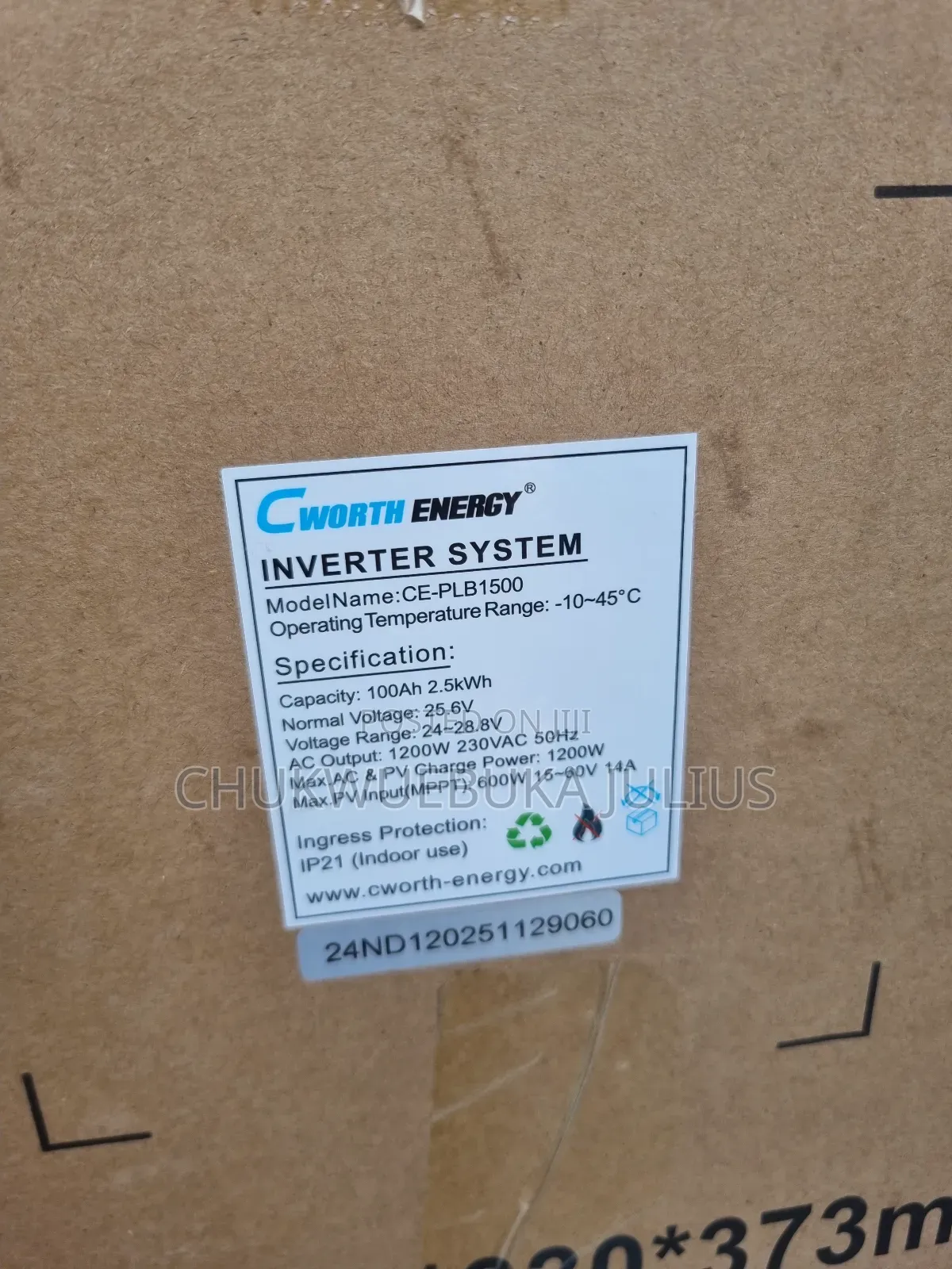 Cworth Energy Inverter System