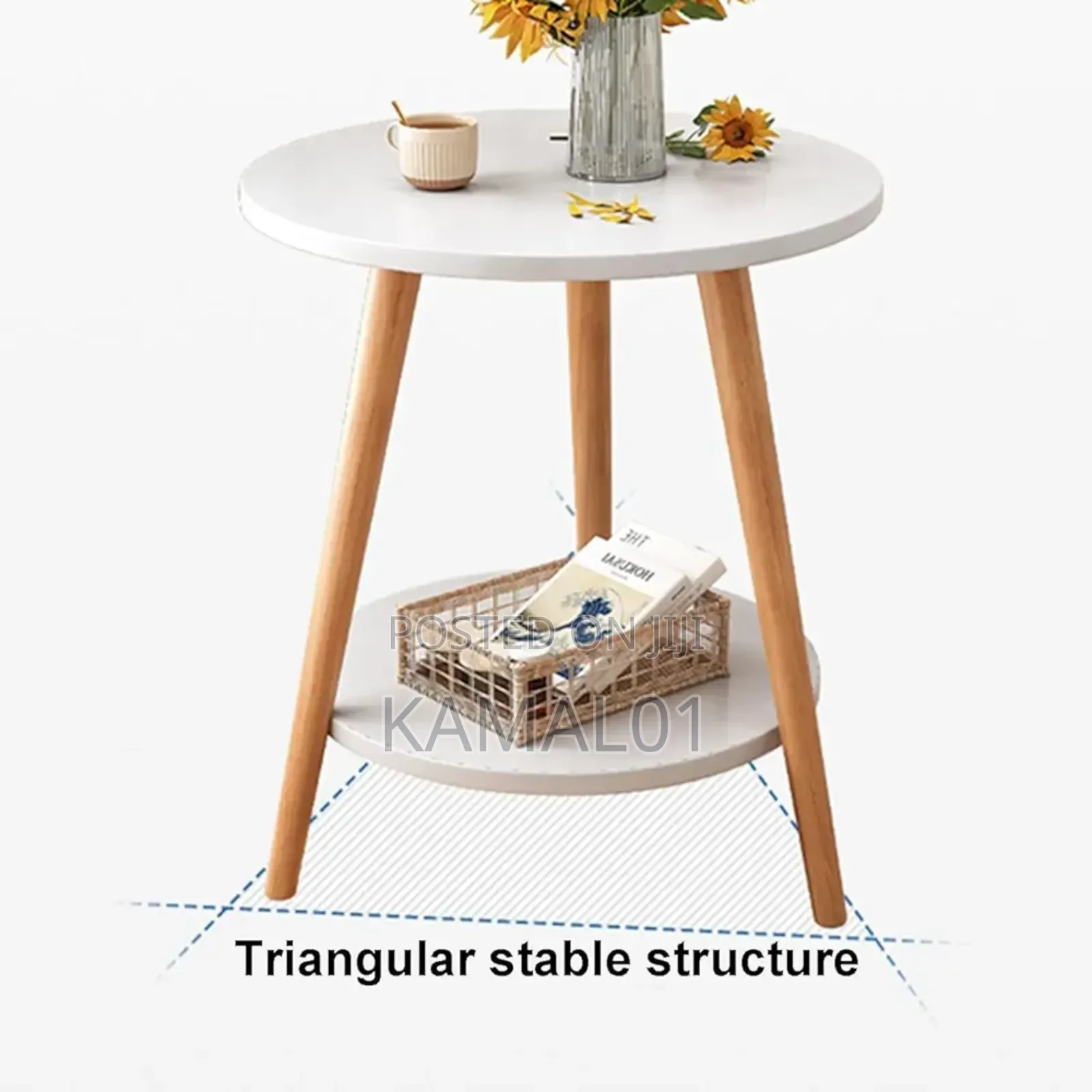2-Tier Small Circle Side Table