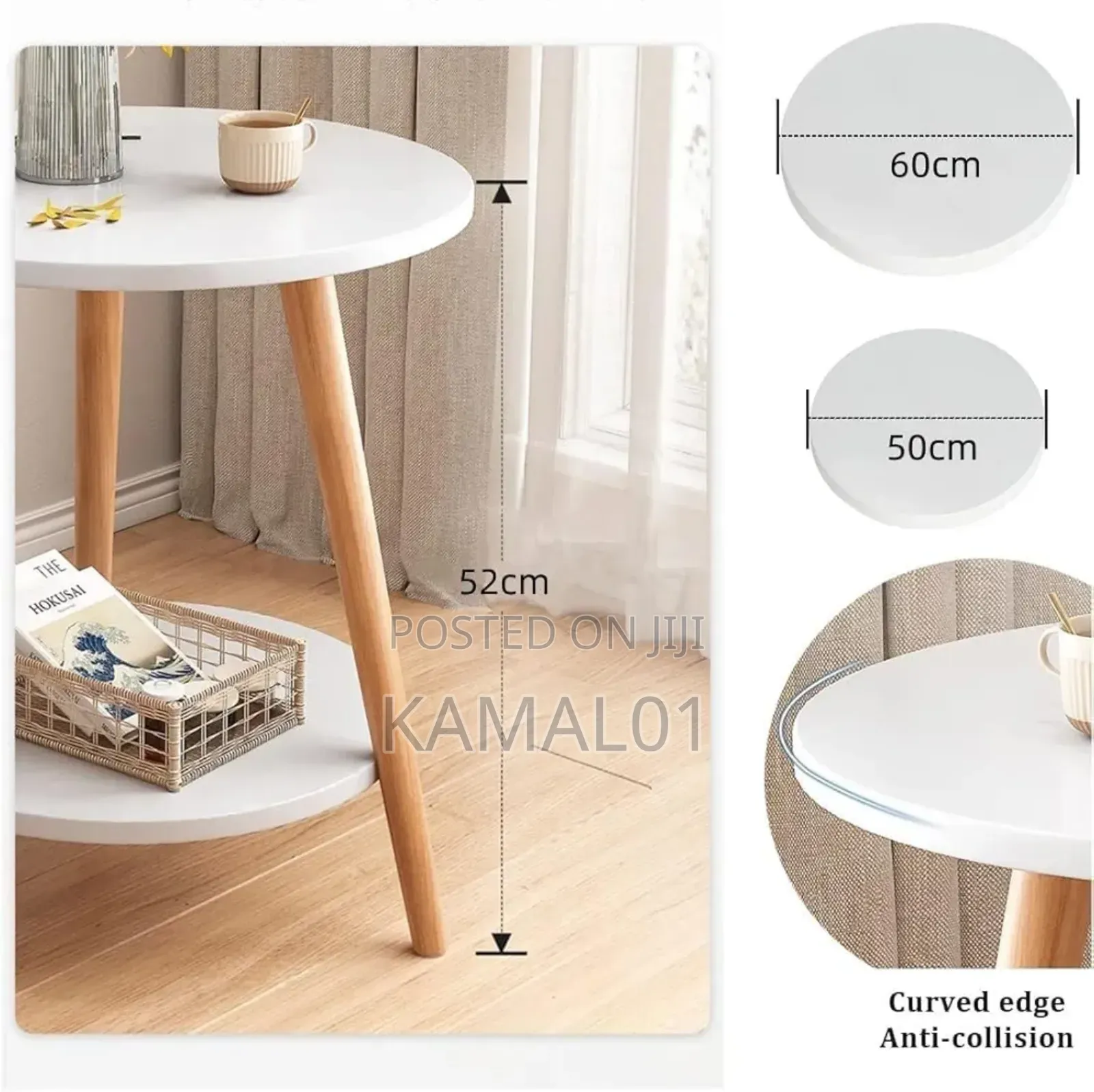 2-Tier Small Circle Side Table