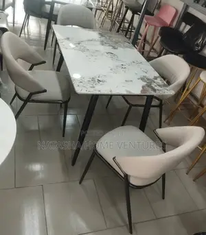 Marble -Top Dinning Table Set