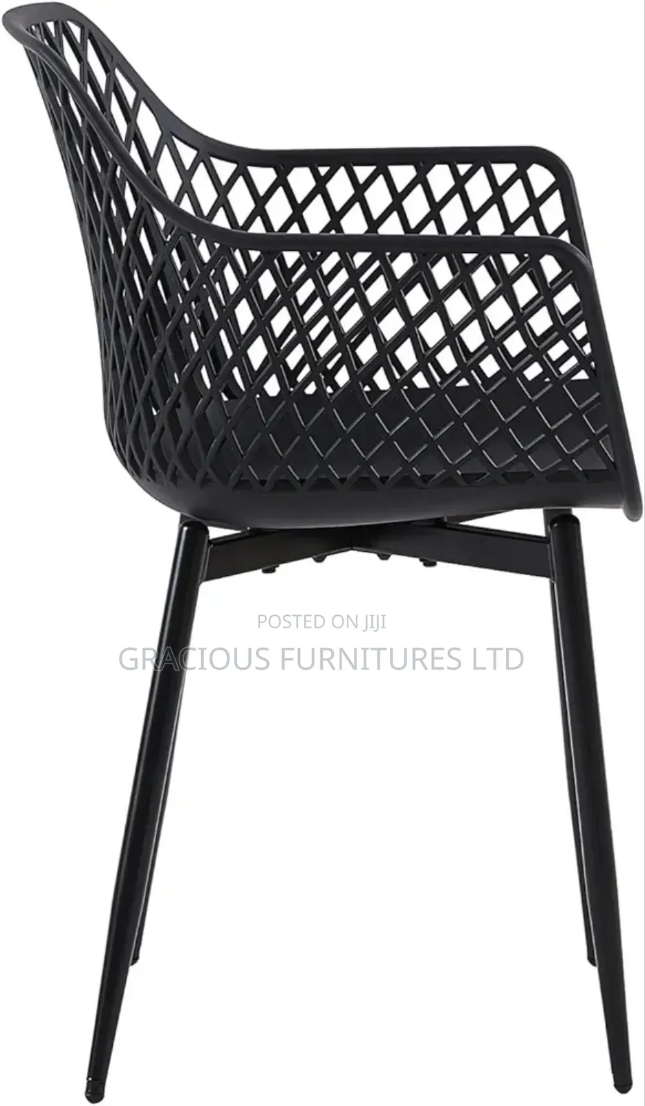 Plastic Dining Chair With Armrest