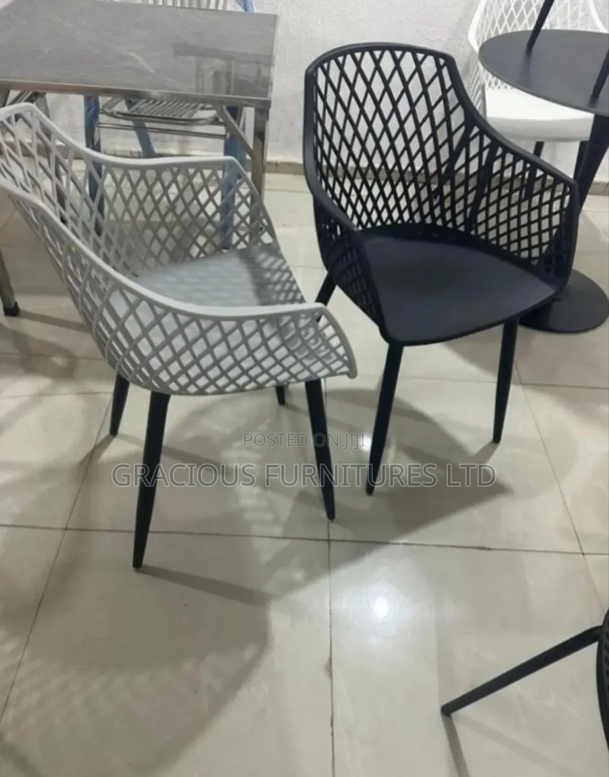 Plastic Dining Chair With Armrest