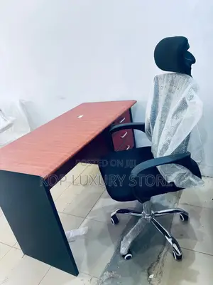 A Set of Office Table and Chair