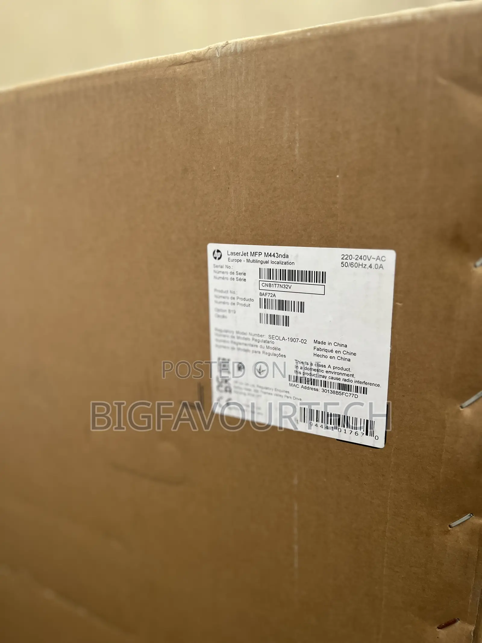 Hp Laserjet MFP M443nda