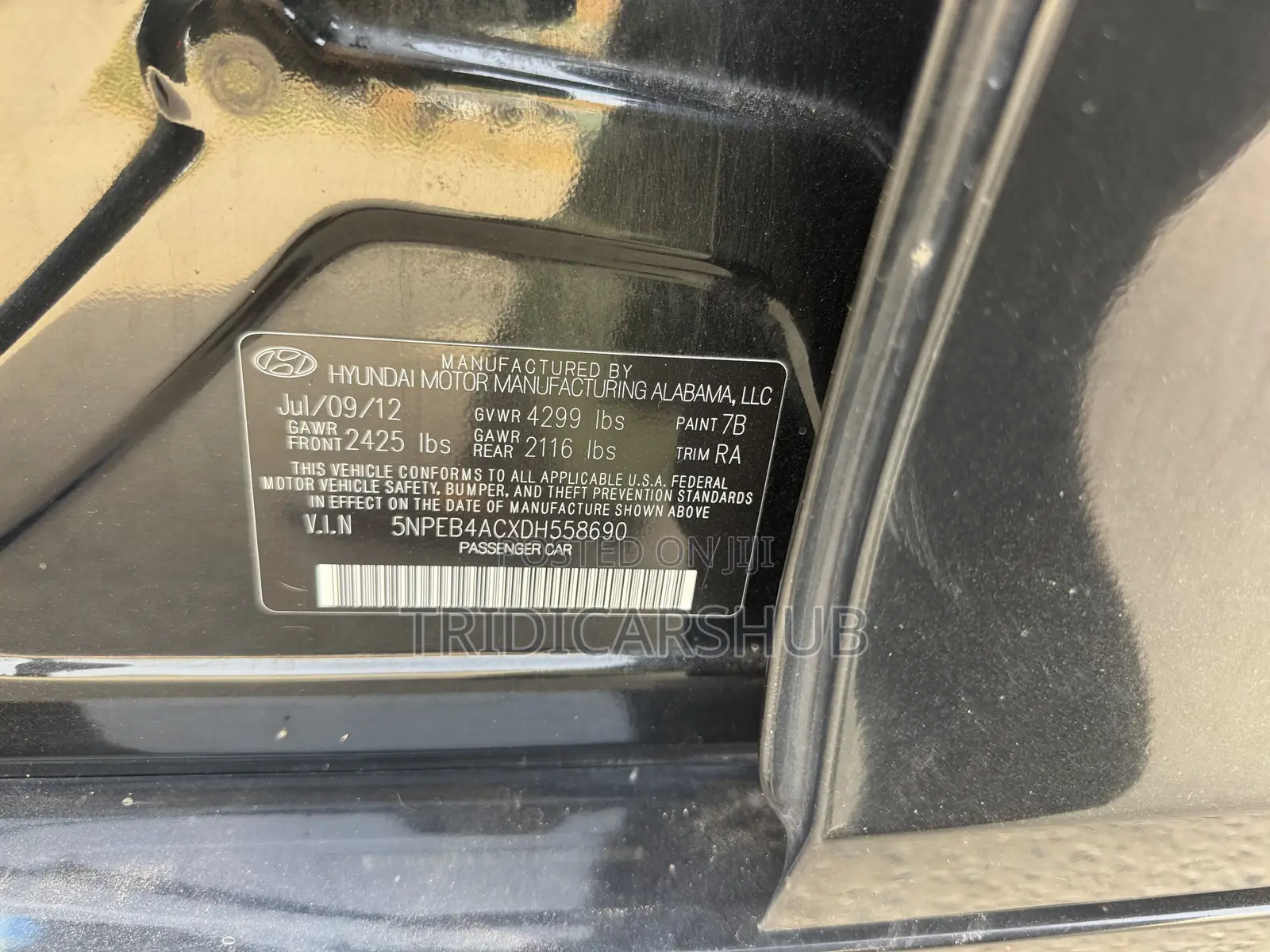 Hyundai Sonata 2013 Black