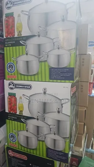 5pcs Set Pot Belly Aluminium Pots