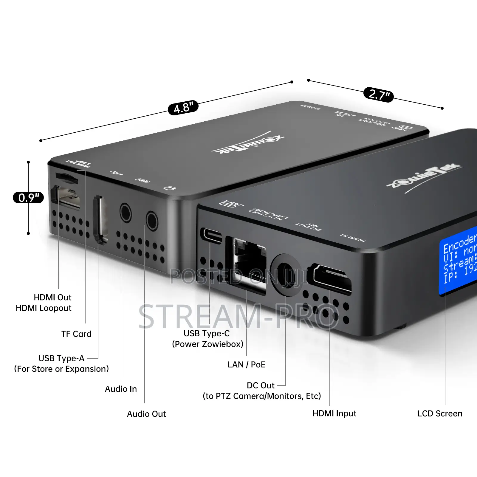 Zowiebox 4k60 Hdmi Ndihx Video Encoder/Decoder