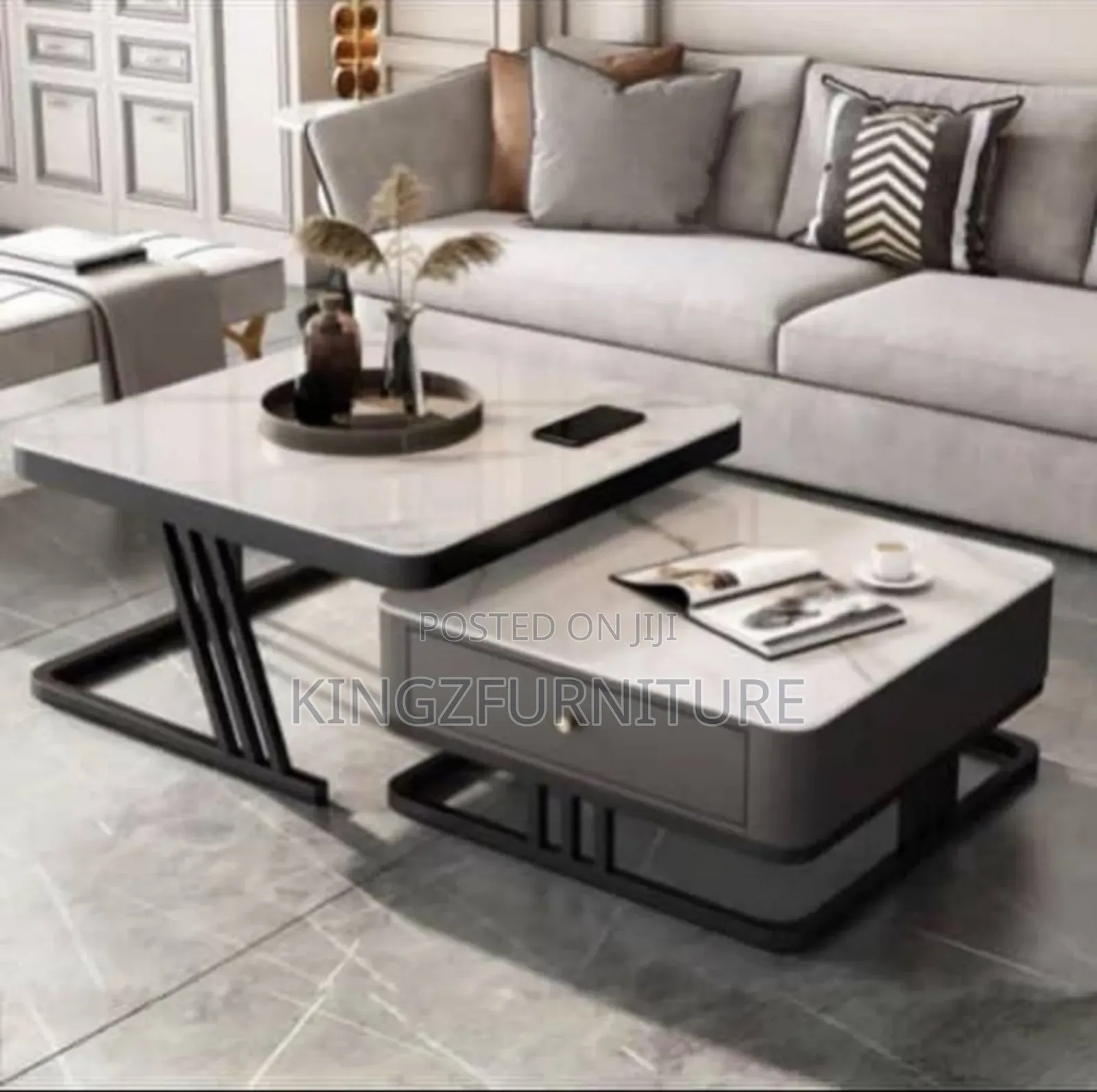 Postmodern Luxe Center Table Set