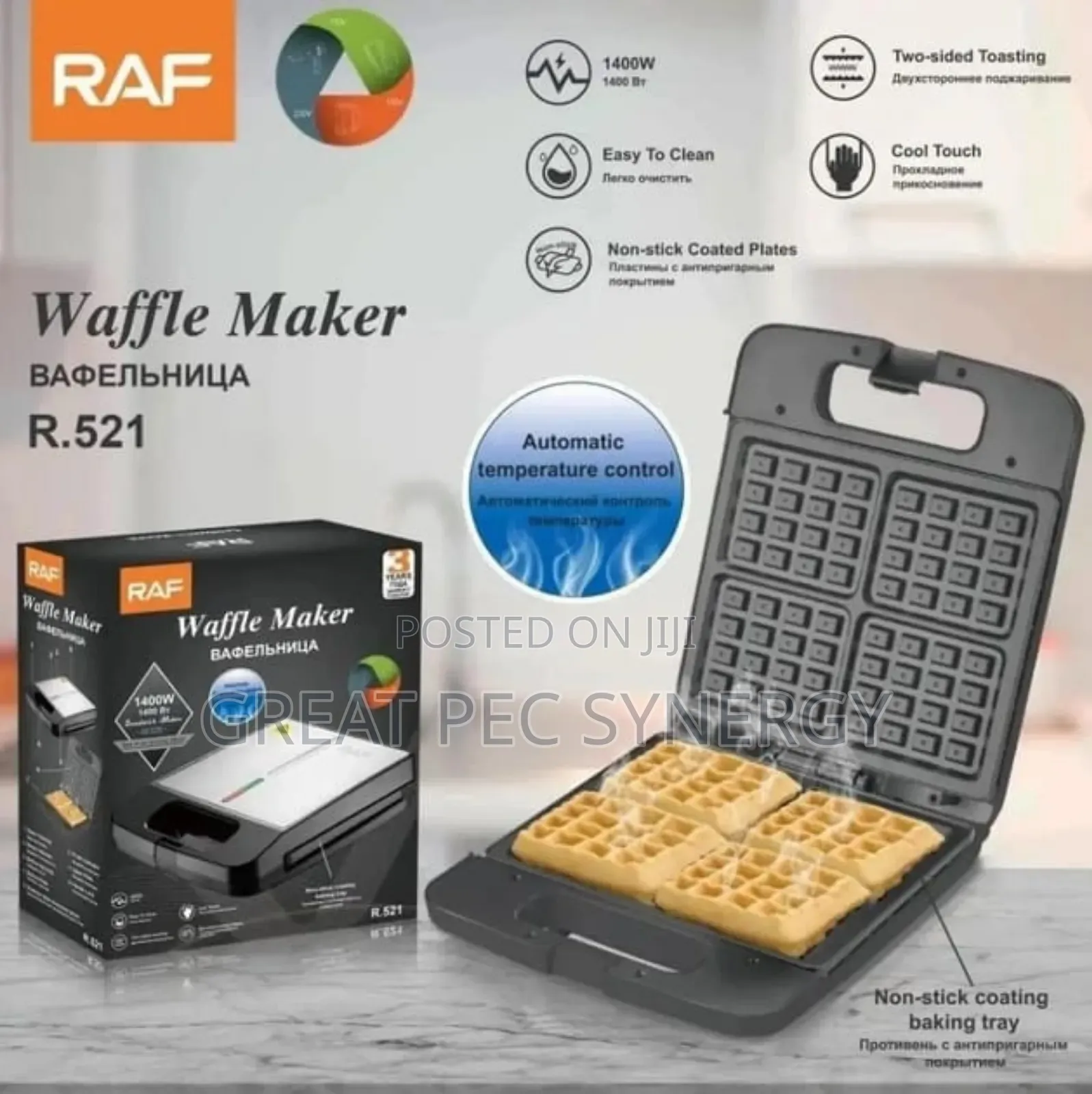 Raf Waffle Maker 1400w