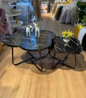 Modern Quality Wooden Top Centre Table Set