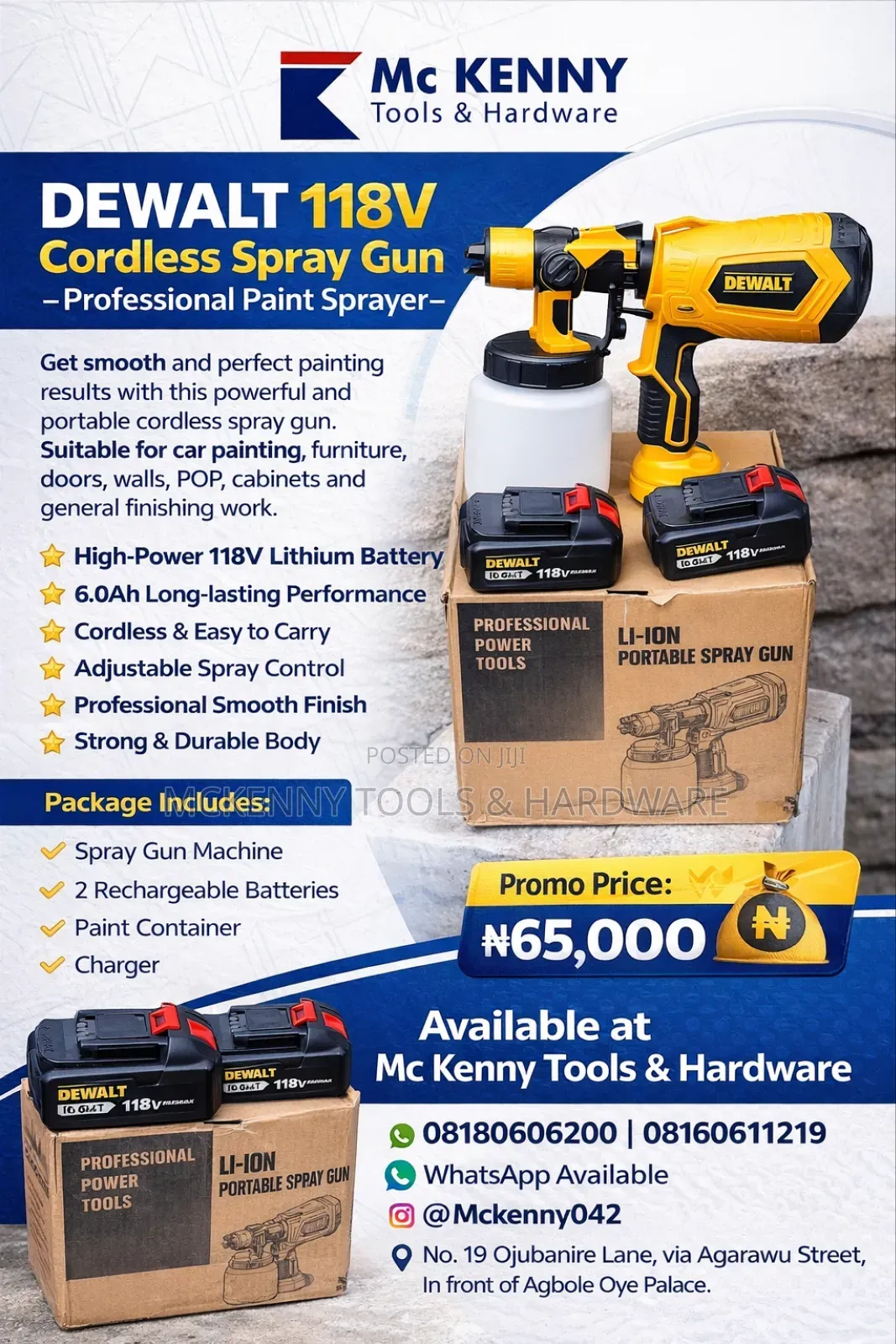 Dewalt Hand Cordless Sprayer Machine 118v