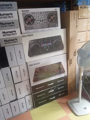 A Collection of Dj Controllers From Brands Like Numark and Pioneer Dj