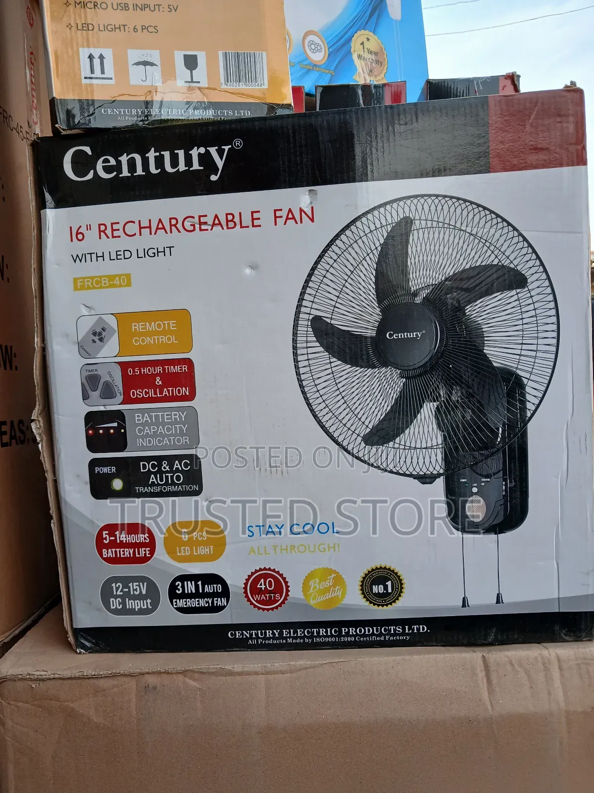 Century Rechargeable 16" Wall