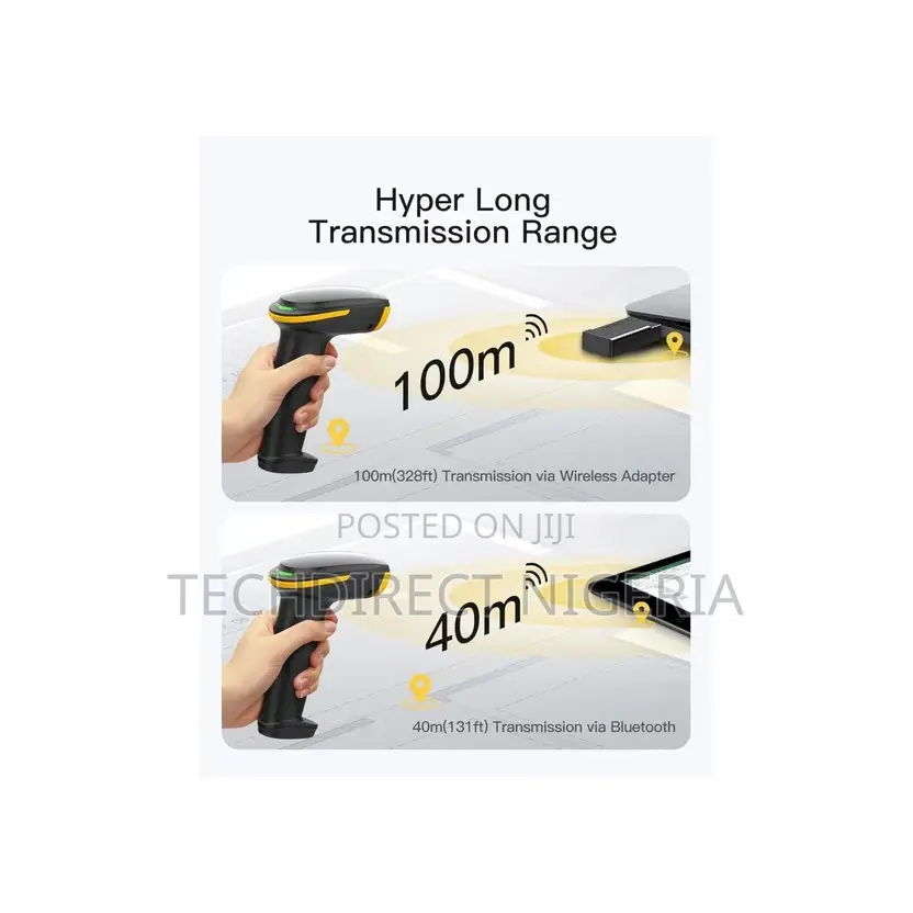Inateck 1d/2d Bluetooth Barcode Scanner 2600mah Battery Screenscan
