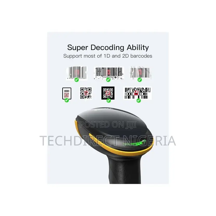 Inateck 1d/2d Bluetooth Barcode Scanner 2600mah Battery Screenscan