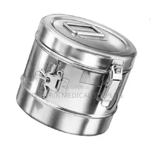 Stainless Steel Sterilizing Drum for Hospital and Clinical Use