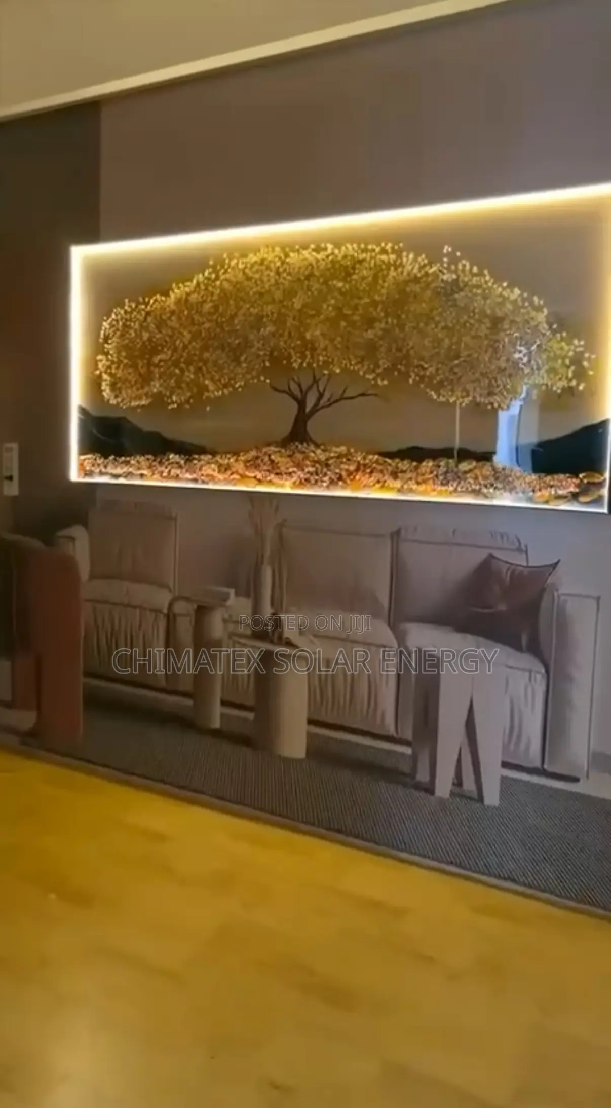 Gold Leave Tree Painting