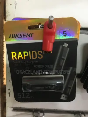 Hiksemi 512gb Rapids Pro Dual Usb 3.2 Gen 2 Portable SSD Drive