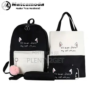 4 PCS Ladies Bags Backpacks Women Bags Handbags Purse School