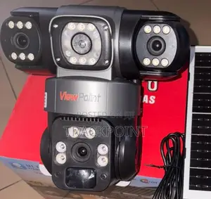 Triple Lens Security Camera With Full 360° Monitoring