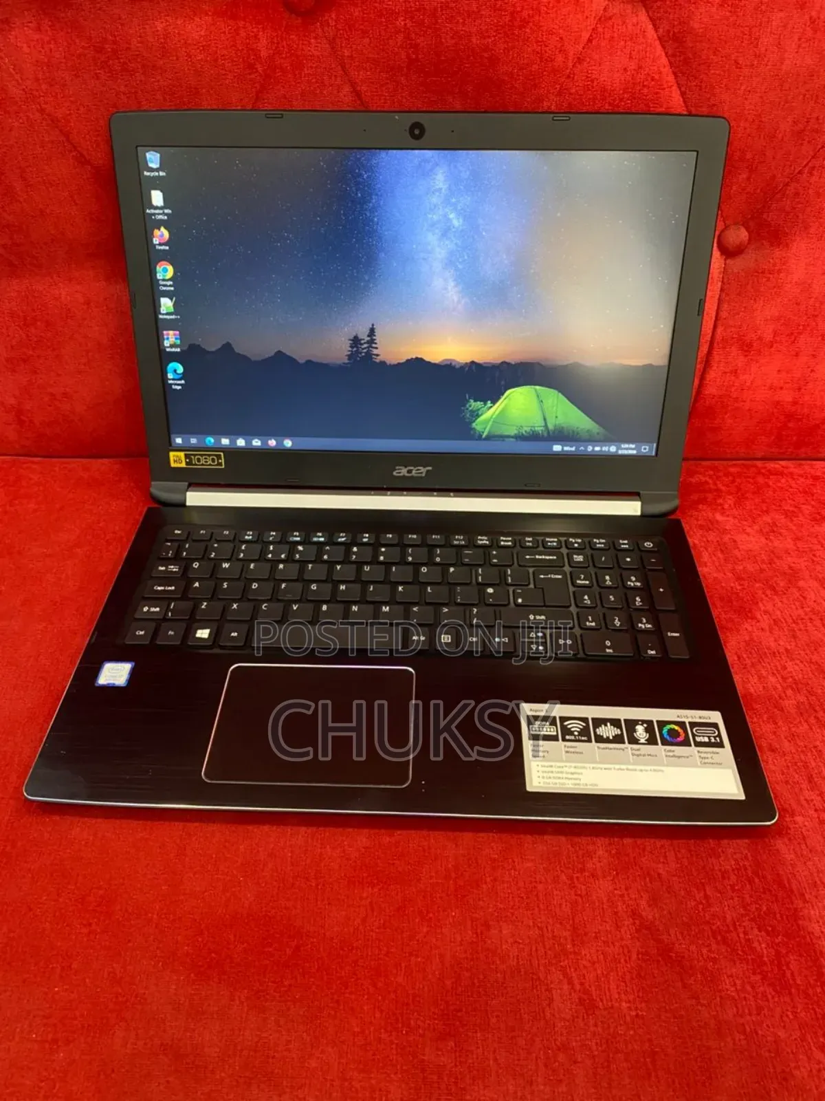 Laptop Acer Aspire A515 51 8GB Intel Core i7 HDD 500GB