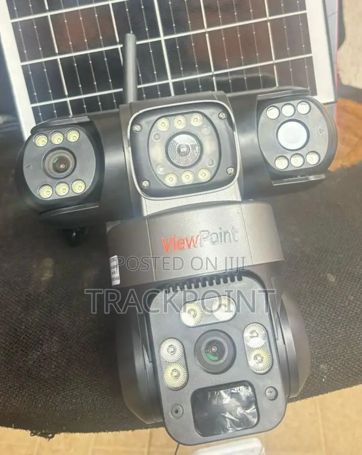 Solar Powered Triple Lens CCTV Camera With Voice Talk