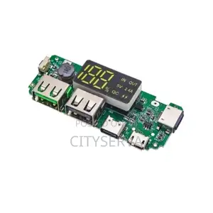 Power Bank Lithium Battery With Dual Usb Digital Display Control Modul
