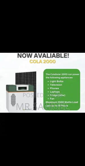 Original Cola 2000 Solar Generator