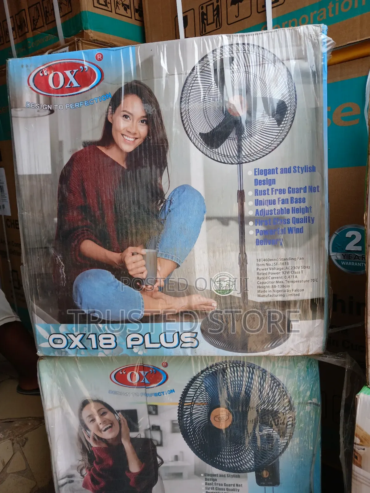 Ox 18" Plus Wall Fan
