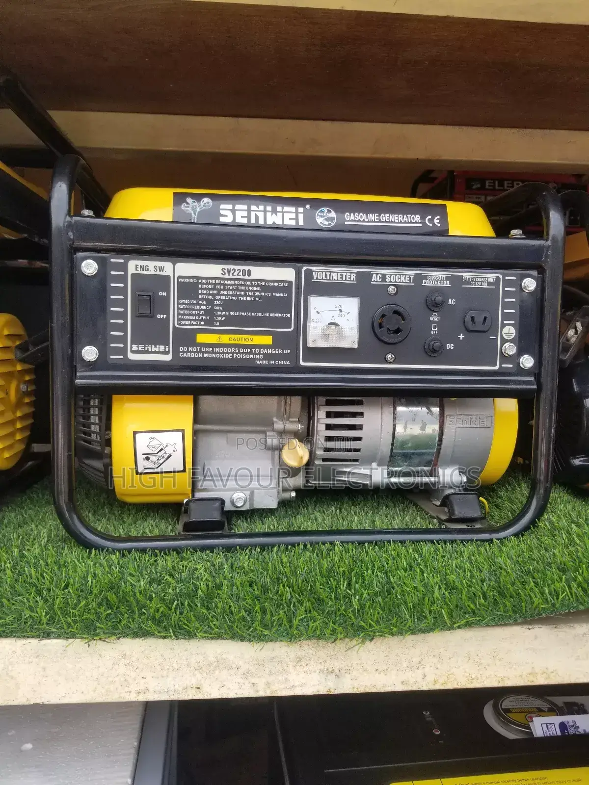 Senwei Generator Manual 1.5kva Model 2200