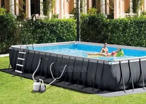 Intexultraabove Ground Pool With Sand Filter Pump - 24' X 12' X 52"