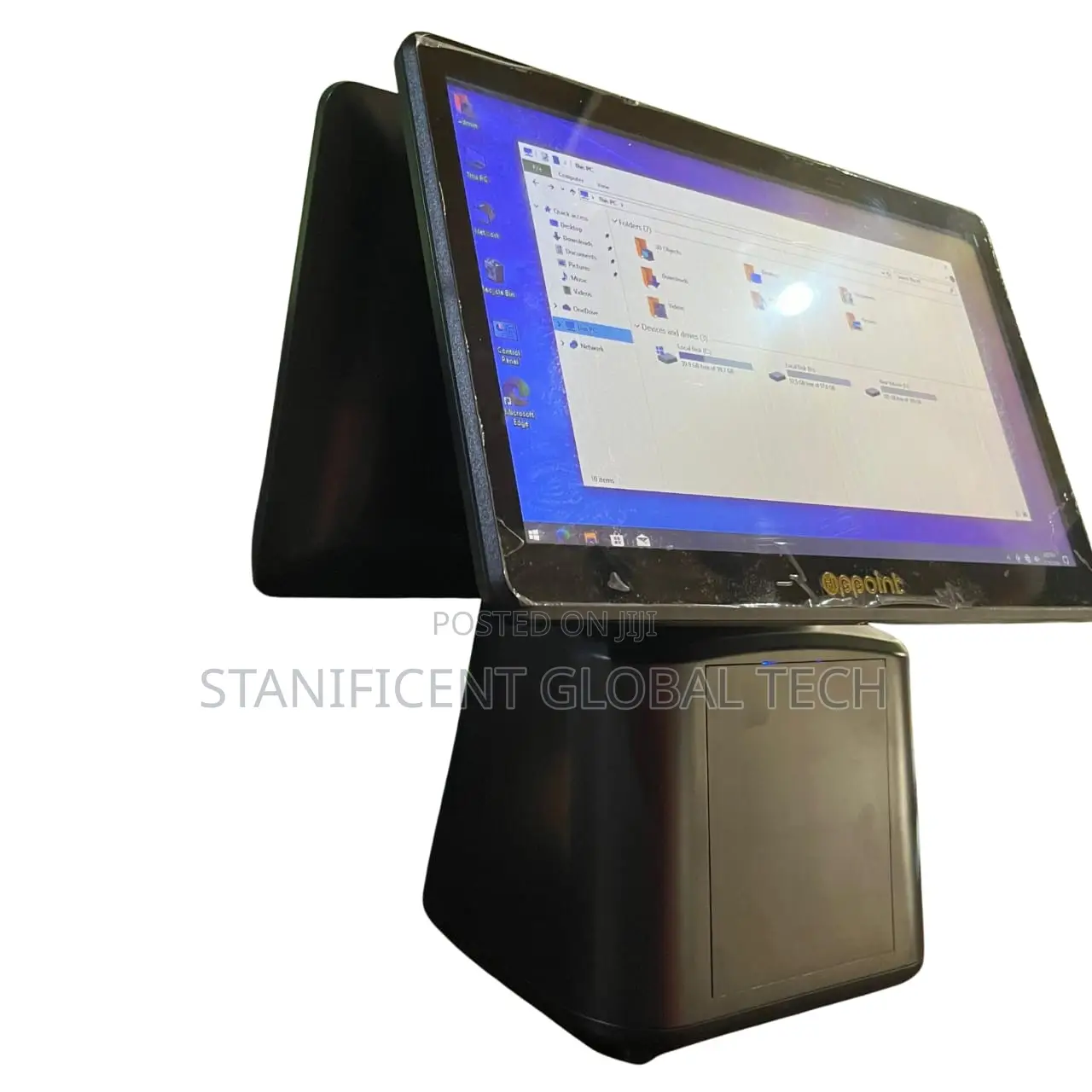 Hippoint Double Screen Pos Desktop Computer
