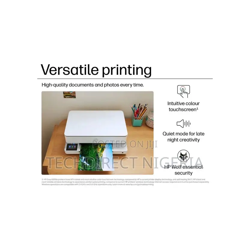 Hp Envy 6120e All-in-One Hp+ Enabled Wireless Colour Printer With Hp
