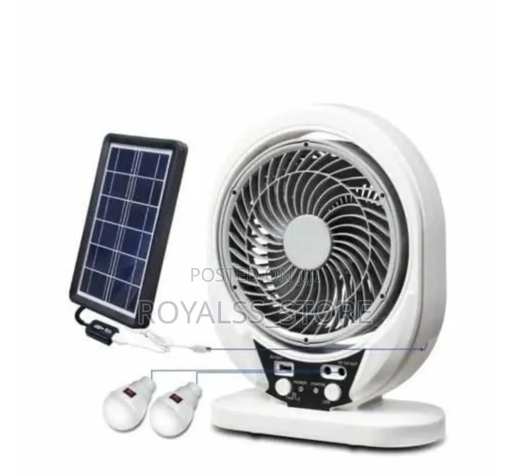 Long Lasting Sonik Rechargeable Table Fan and Solar Panel
