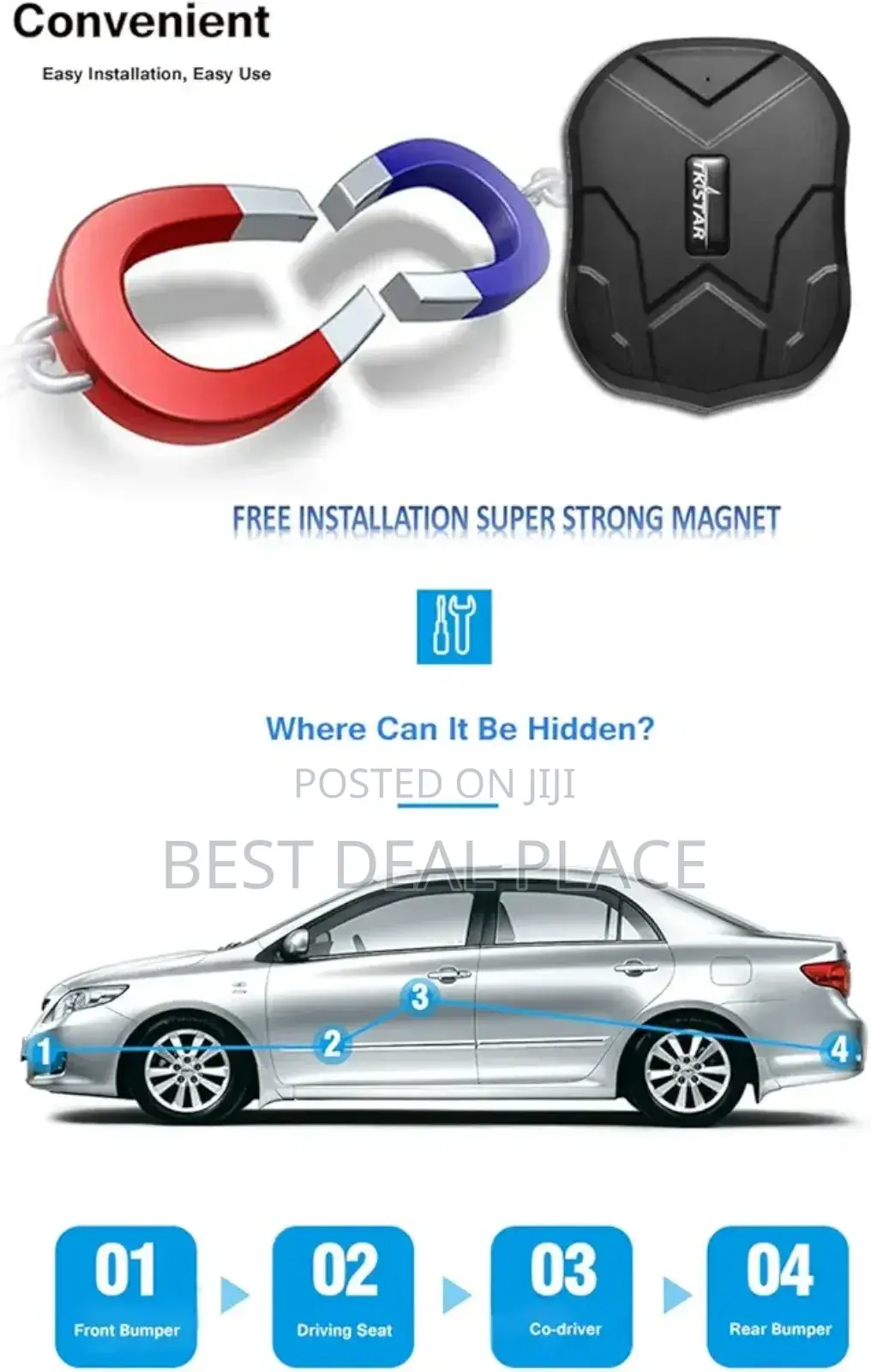 Wireless Car GPS Real-Time Tracker 90 Days Battery