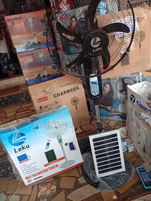 Solar and Rechargeable Fan