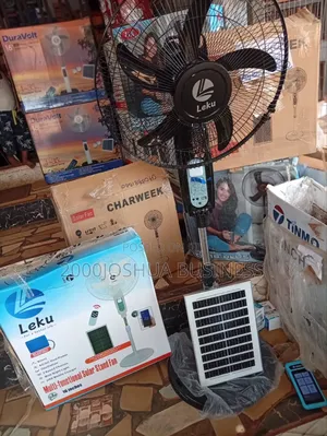 Solar and Rechargeable Fan