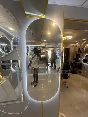 Oval Shaped Led Mirror .