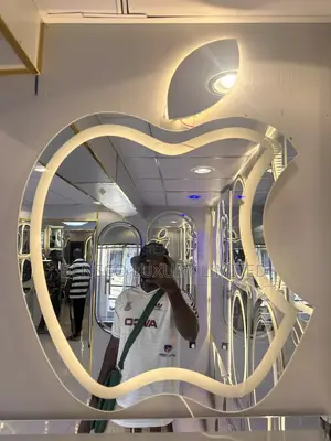 An Apple Shaped Led Mirror