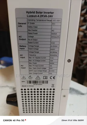 Luxsun Inverter 4.2kva 24v Hybrid