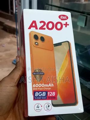 New Itel A200+ 128 GB Orange