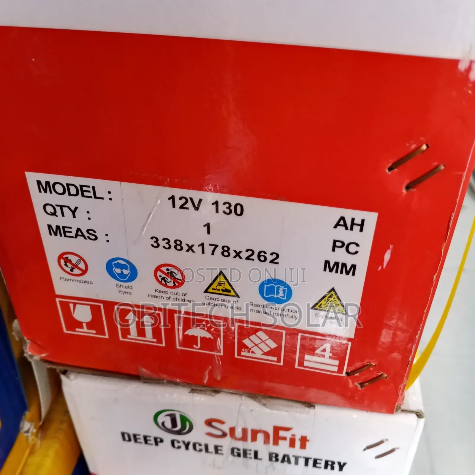 130ah Sunfit 12v Solar Battery