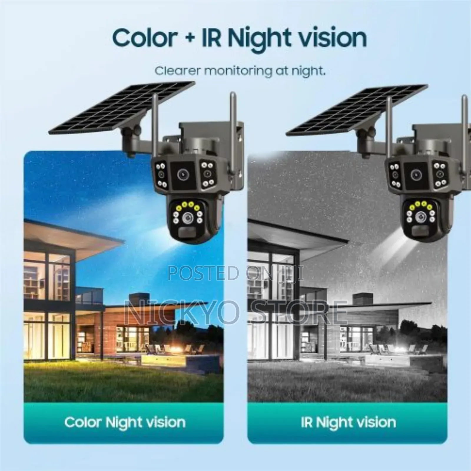 Wireless Solar Smart Security Camera (3-Lens Ptz)