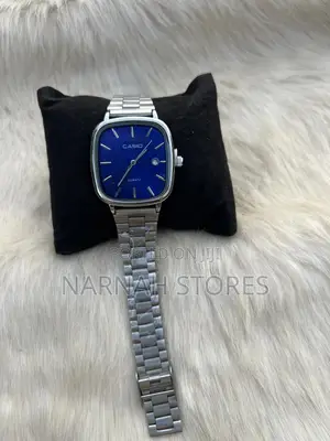 Silver Casio Analog Watch