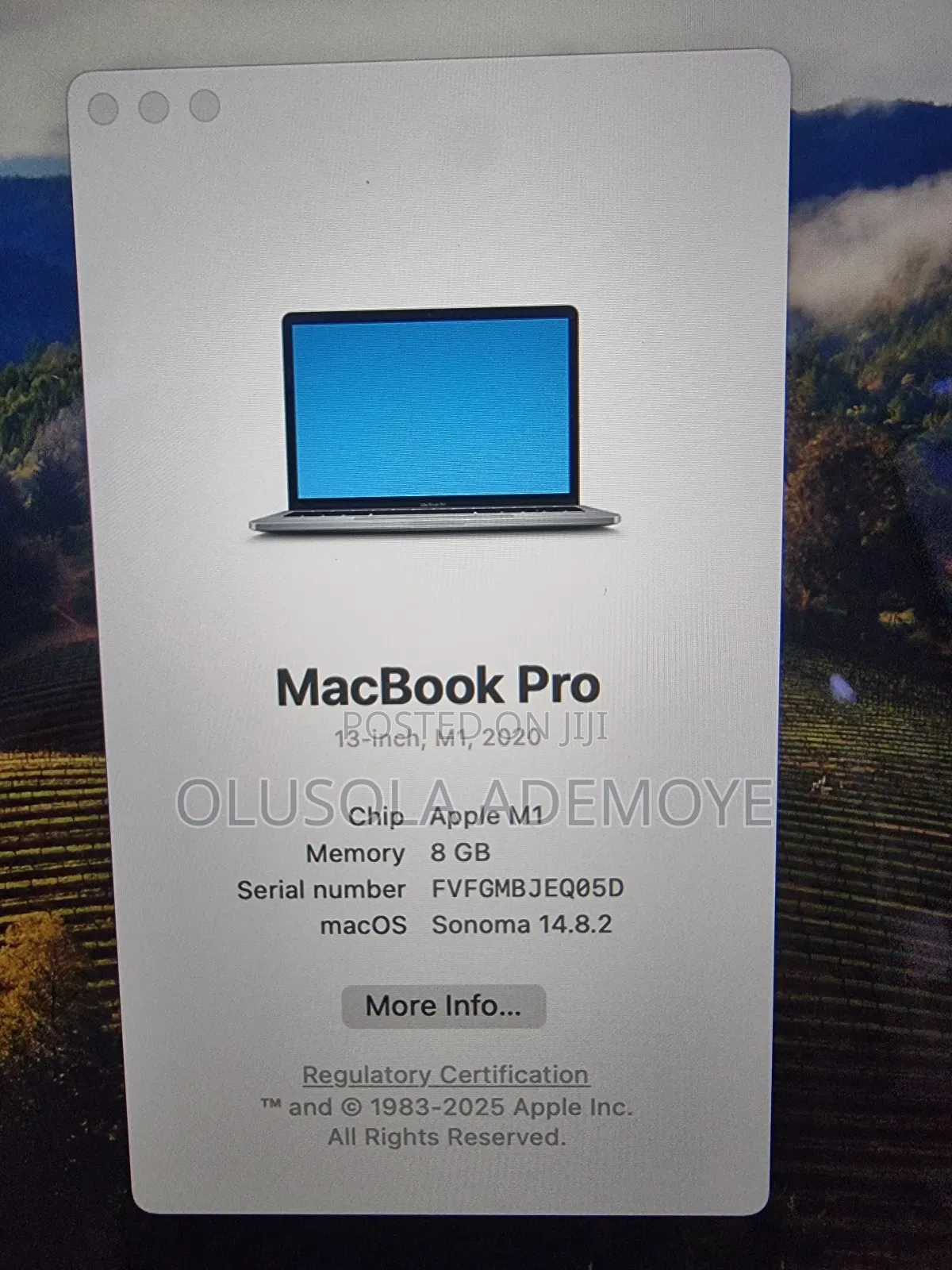 Laptop Apple MacBook Pro 2021 M1 8GB Apple M1 SSD 256GB