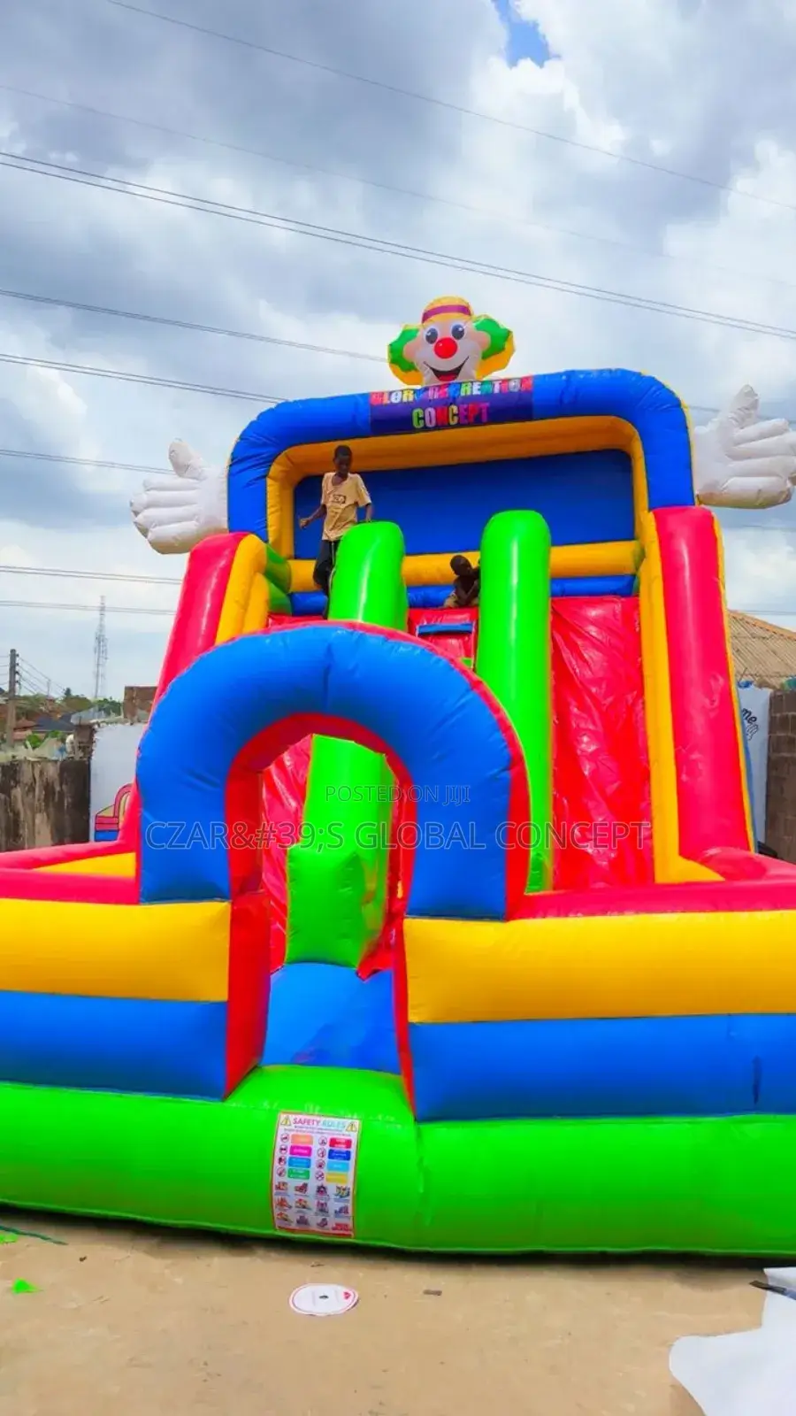 Bouncing Castle With Double Children Slides