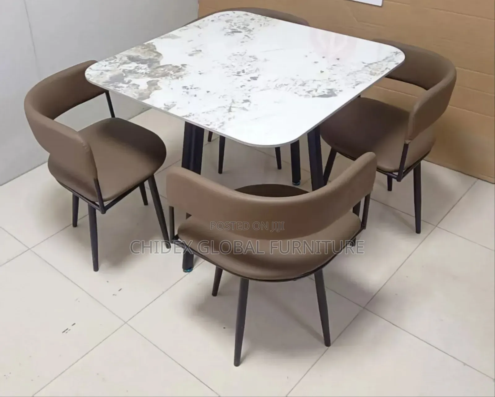 Simple Marble Top Dining Table Sets Available In Different Colors