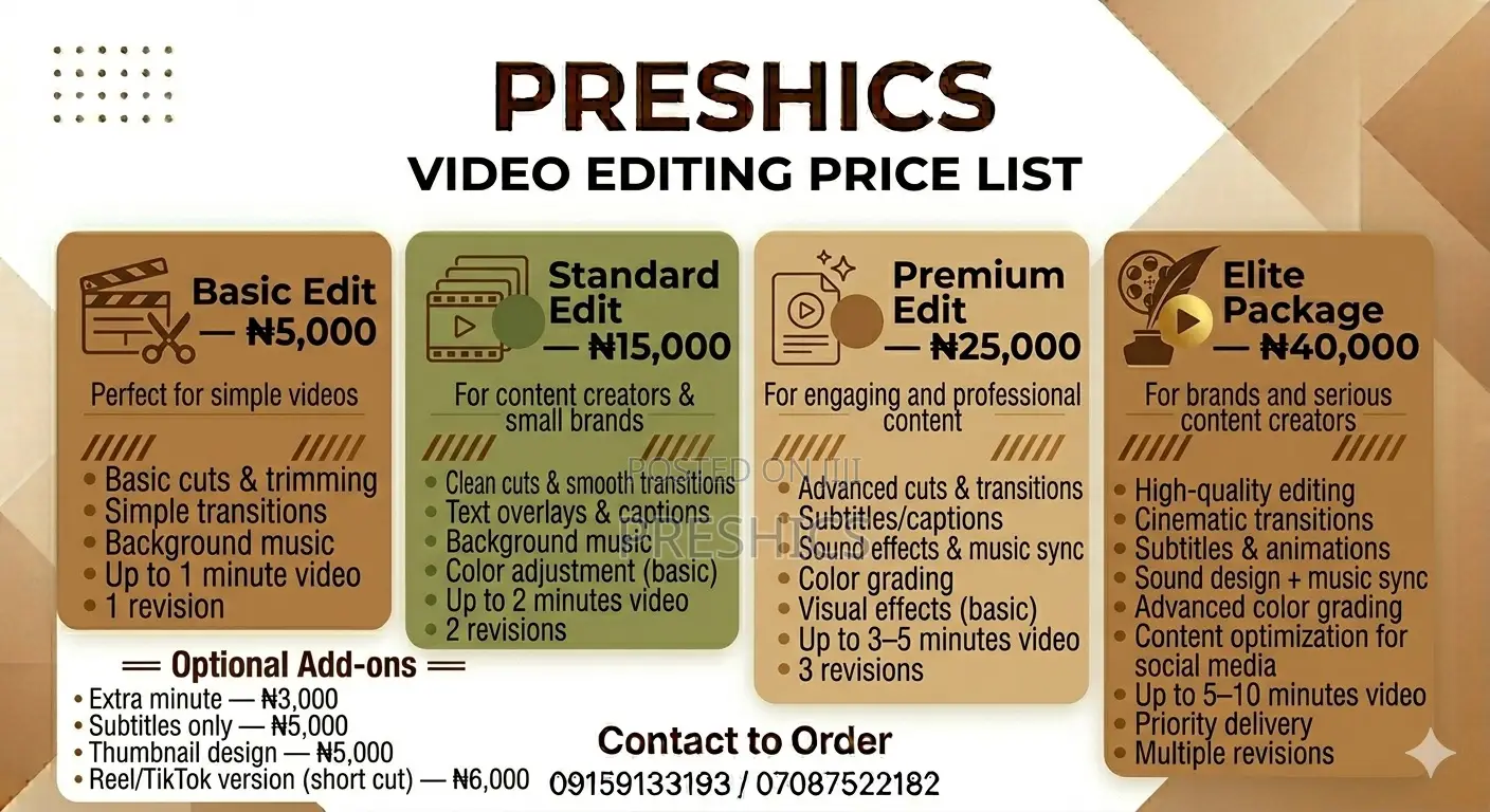 Preshics Price Tag