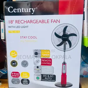 Century 18inches Rechargeable Standing Fan With Solar Panel