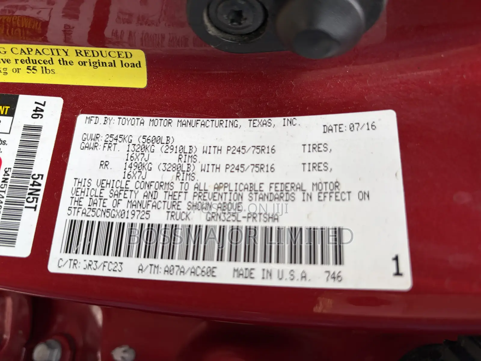 Toyota Tacoma 4dr Double Cab 2016 Red